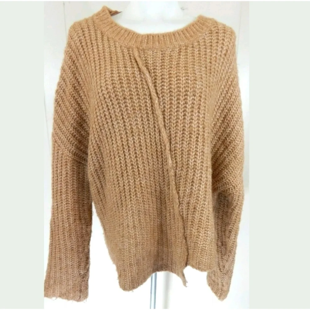Zara Knit Asymmetrical Center Seam Sweater